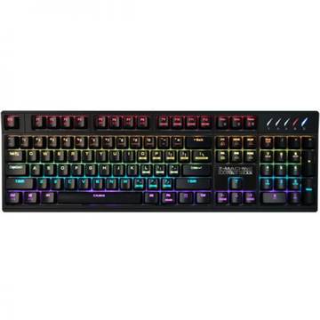 Tastatura Zalman Mecanica ZM-K900M, USB, iluminata LED RGB, Negru