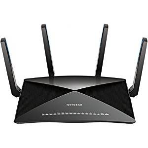 Router wireless Netgear Nighthawk X10, tri band, 6 x LAN, 1 x WAN, 2 x USB 3.0, negru