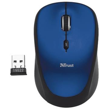 Mouse Trust YVI WIRELESS MOUSE -BLUE