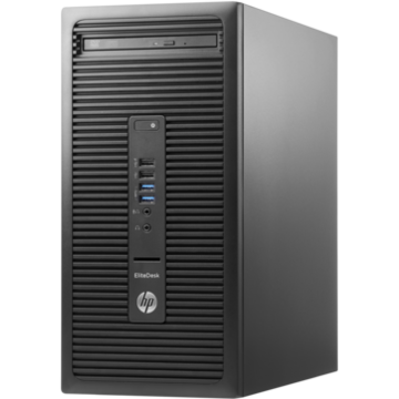 Sistem desktop brand HP EliteDesk 705 G2, procesor AMD A10 3.6GHz, 8 GB RAM, 2 TB HDD, video dedicat, free DOS