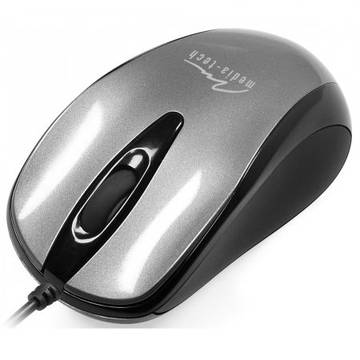 Mouse MEDIATECH PLANO - mouse optic 800 cpi, 3 butoane + rotita, interfata USB