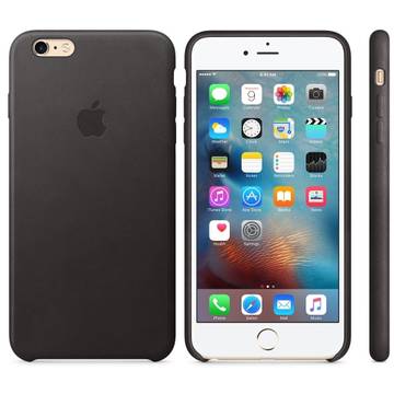 Husa Apple iPhone 6s Plus Leather Case - Black