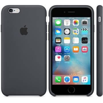 Husa Apple iPhone 6s Plus Silicone Case - Charcoal Gray