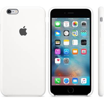 Husa Apple iPhone 6s Plus Silicone Case - White