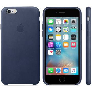Husa Apple iPhone 6s Leather Case - Midnight Blue