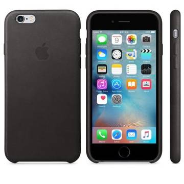 Husa Apple iPhone 6s Leather Case - Black