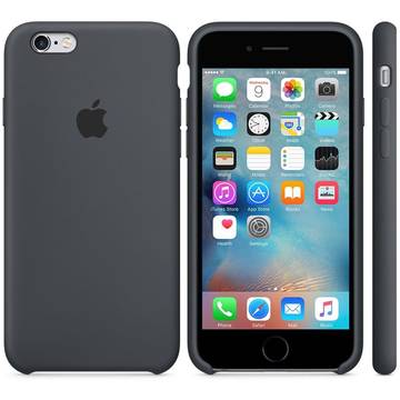 Husa Apple iPhone 6s Silicone Case - Charcoal Gray