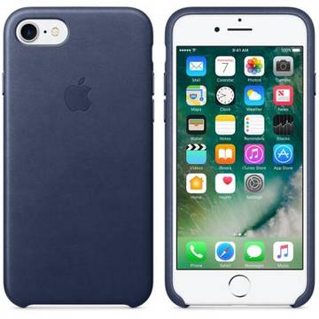 Husa Apple iPhone 7 Leather Case - Midnight Blue