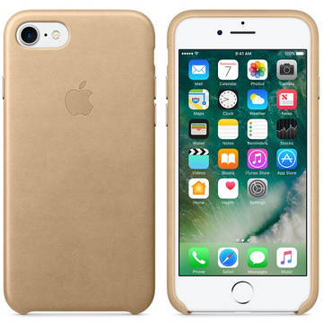 Husa Apple iPhone 7 Leather Case - Tan
