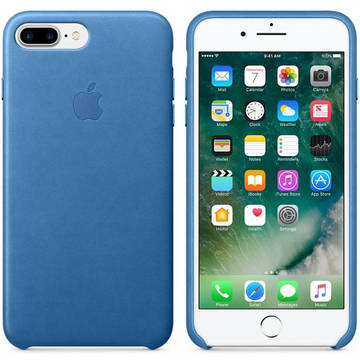 Husa Apple iPhone 7 Plus Leather Case - Sea Blue