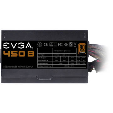 Sursa EVGA B1 Series, 450W, 80+ Bronze, ventilator 120 mm