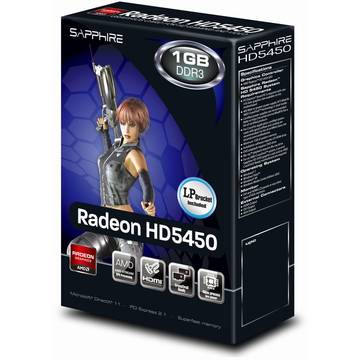 Placa video Sapphire Radeon HD5450, 1 GB GDDR3, 64-bit