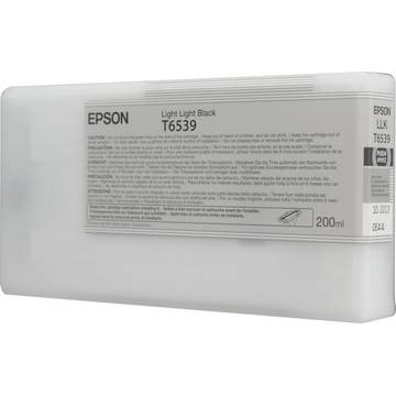 Toner inkjet Epson T6539 gri deschis, 200ml