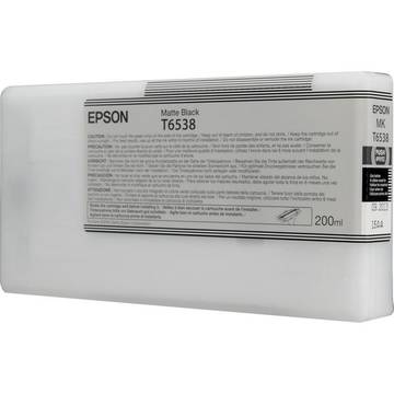 Toner inkjet Epson T6538 negru mat, 200ml