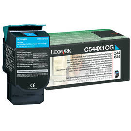 Toner laser Lexmark C544X1CG Cyan, 4000 pagini