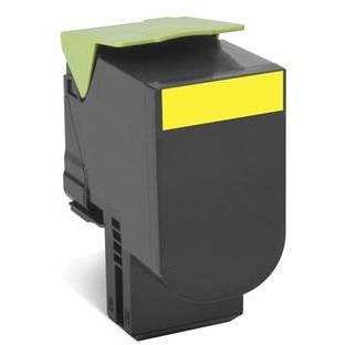Toner laser Lexmark 80C2HY0, yellow, 3000 pag