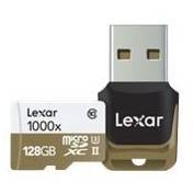 Card memorie Lexar Micro-SD128GB, 1000x, Negru