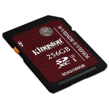 Card memorie Memory card Kingston SDXC 256GB UHS1 CL3, Speed 90/80MBs SDA3/256GB - RESIGILAT