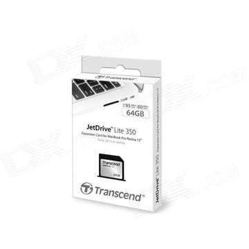 Card memorie Transcend JetDrive Lite 350, 64 GB, pentru Apple MacBook Pro Retina - RESIGILAT