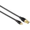 Cablu date Hama USB M - micro USB M, 0.75m, negru 78490