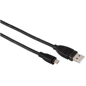 Cablu Hama USB 2.0 Male - microUSB 2.0 Male, 1.8m, negru 54588