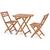 Set A Masa cu 2 scaune lemn masiv HECHTBALCONYSETA