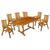 Set Masa cu 4 scaune lemn masiv HECHTROUNDEDSET