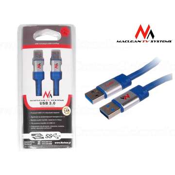 MACLEAN MCTV-606 USB 3.0 AM - AM, 1.8 m albastru