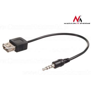 Adaptor MACLEAN MCTV-693 Cablu USB - MiniJack 3.5mm
