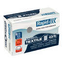 Capse RAPID 43/8G textile, 10000 buc/cutie - pentru capsator RAPID Classic K1 Textile
