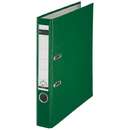 Biblioraft A4, plastifiat PP/paper, margine metalica 52 mm, LEITZ 180 - verde