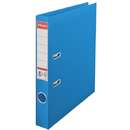 Biblioraft A4, plastifiat PP/PP, margine metalica, 50 mm, ESSELTE No. 1 Power - albastru vivida