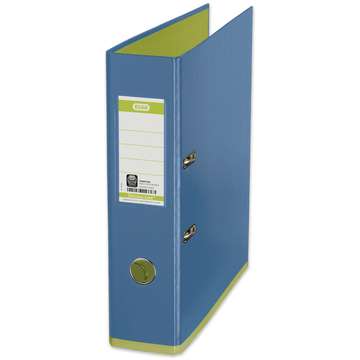 Biblioraft A4, plastifiat PP/PP, 80 mm, ELBA MyColour - bleu/verde deschis
