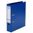 Biblioraft A4, plastifiat PP/PP, margine metalica, 80 mm, ELBA Smart Pro+ - albastru