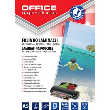 Folie de laminat Folie pentru laminare,   A5 100 microni 100buc/top Office Products