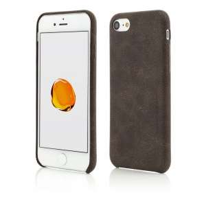Husa Vetter iPhone 7 | Clip-On Leather Feel | Coffee