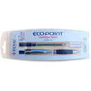 Creion mecanic PENAC EcoPoint, cu cartus si doua rezerve radiera, 0.7mm - corp albastru