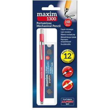 Creion mecanic 2mm + set mine 2mm, in blister, ALPINO Maxim