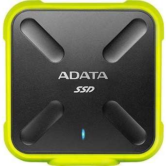 Hard disk extern ASD700-256GU3-CYL, 2,5 inci, 256GB, ADATA SD700, galben