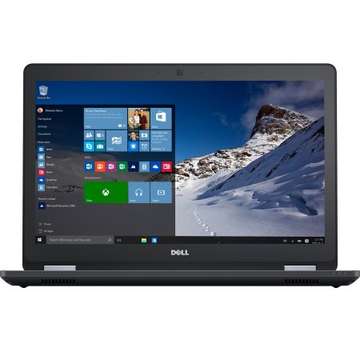 Notebook Dell N007LE557015EMEA_WIN10-05, Intel® Core™ i7-6600U, 8GB, 500GB, Microsoft Windows 10 Pro, Black