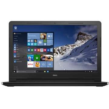 Notebook Dell N028VN3568EMEA02_WIN-05, Intel® Core™ i3-6100U, 15.6", 4GB, 500GB, DVD-RW, Microsoft Windows 10 Pro, Black