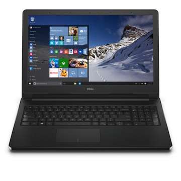 Notebook Dell N029VN3568EMEA02_WIN10-05, Intel® Core™ i3-6100U, 15.6", 4GB, 1TB, DVD-RW, Microsoft Windows 10 Pro, Black