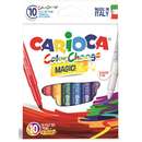 Carioca lavabila, varf gros 6mm,  9 culori+1 magic marker/cutie, CARIOCA Color Change
