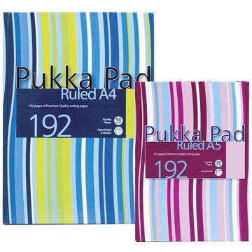 Pukka Pad Registru A5, 96 file 90g/mp, coperti carton rigid, PUKKA Stripes - dictando