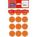 Etichete autoadezive color, D32 mm, 120 buc/set, Tanex - 4 culori