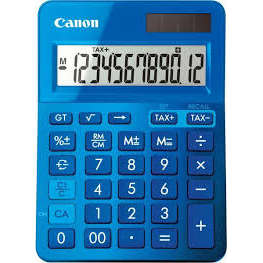 Calculator de birou Calculator birou, 12 Digits, CANON LS 123 color , 145 x 104 x 25 mm - bleu
