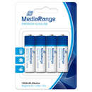 MediaRange Premium Alkaline Mignon Batteries AA/LR6/1.5V PACK 4