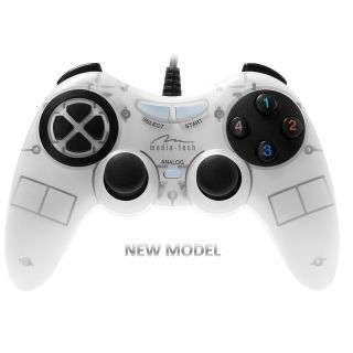MEDIATECH MT Digital-analog gamepad with VIBRATION FORCE PC - white