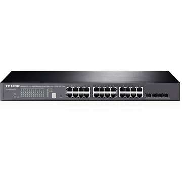 Switch TP-LINK JetStream 24-Port Gigabit Stackable Smart Switch with 4 sloturi 10GE SFP+