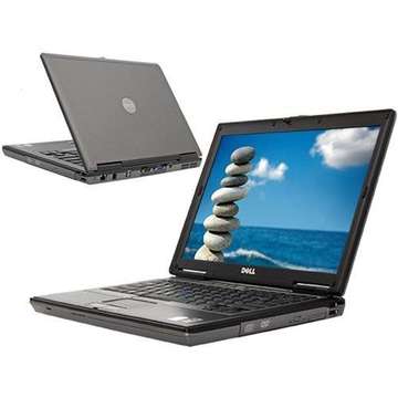 Laptop Refurbished Dell D630 Core 2 Duo T7300 2.0GHz 2GB DDR2 80GB Sata DVD 14.1 inch port Serial Soft Preinstalat Windows 10 Home